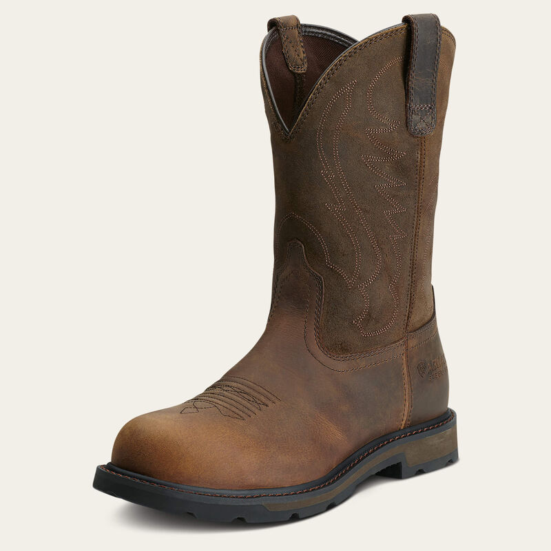ARIAT - Groundbreaker Pull-On - Steel Round Toe - Brown