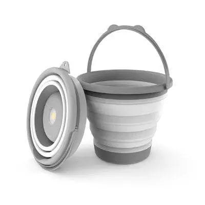 NEBO - BRITEBUCKET - Candy Bucket & Safety Light - 1.3 Gallon Collapsible Bucket w/ 200 lumen removable Magnetic work light - 3 Light Modes - 3 AAA Batteries (Included) - Becker Safety and Supply