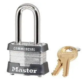 MASTERLOCK - Model No. 3KALF
1-9/16in (40mm) Wide Laminated Steel Pin Tumbler Padlock with 1-1/2in (38mm) Shackle, Keyed Alike - Becker Safety and Supply