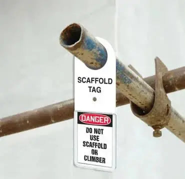 ACCUFORM - Scaffold Tag Holder - 11" x 3" - Holds up to 8" x 3" Scaffold Tags - Becker Safety and Supply