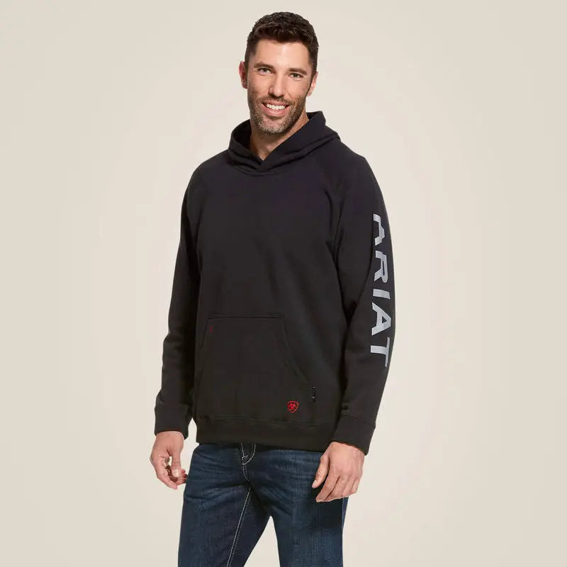ARIAT - FR Primo Fleece Logo Hood, Black Becker Safety and Supply