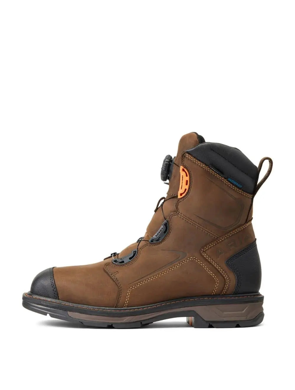 ARIAT - Workhog XT 8" BOA H2O, Chocolate Brown, Carbon Fiber Toe - Becker Safety and Supply