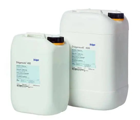 Dragersorb 400. Drägersorb® 400 is used to absorb acid gases, such as carbon dioxide (CO2), in closed or semi-closed circuit breathing apparatus, e.g. for mining. -18kg tub - Becker Safety and Supply