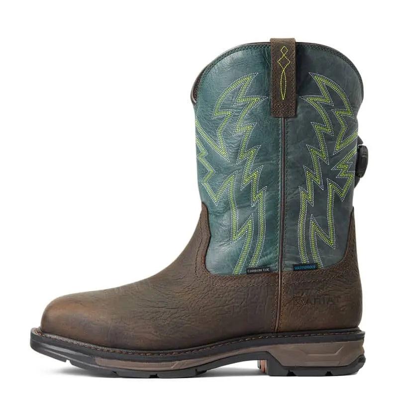 ARIAT - Workhog XT BOA H2O Carbon Toe, Brown/Forest - Becker Safety and Supply