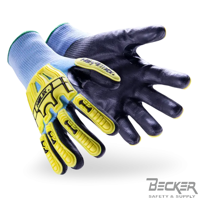 HEXARMOR - Helix Core Series 3012 - 15 Guage - PU Coated - 360 Degree A5 - Large Becker Safety and Supply