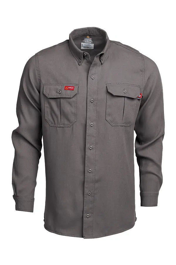 LAPCO - FR Modern Uniform Shirts 5oz. Tecasafe, Gray Becker Safety and Supply