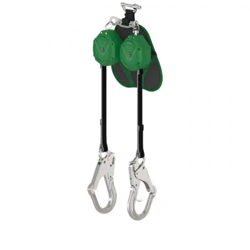 MSA - V-SHOCK EDGE, Leading Edge PFL, 6', twin-leg, AL36CL large aluminum snaphooks, twin link triple action carabiner (top), ANSI Z359.14 Becker Safety and Supply