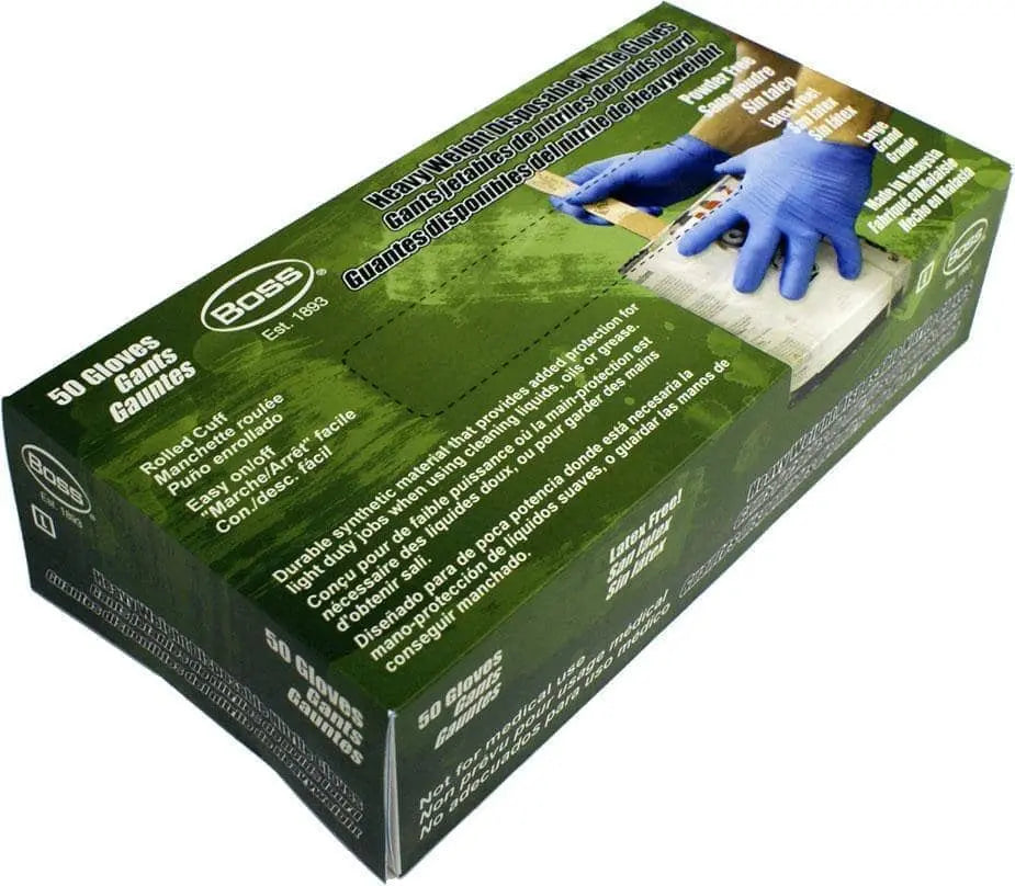 PIP - Boss General Grade 8 Mil Disposable Nitrile Gloves - Becker Safety and Supply