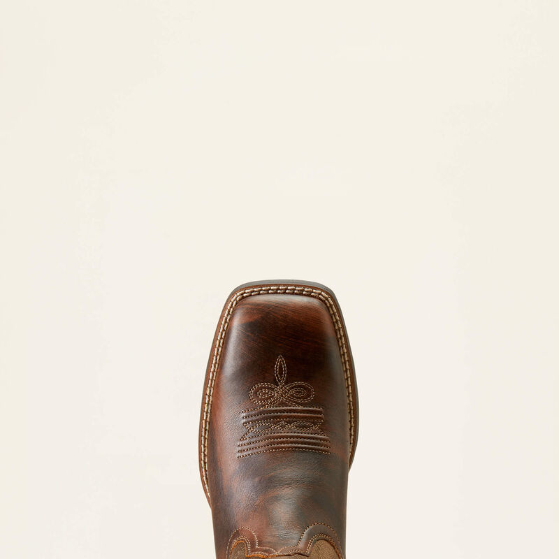 ARIAT - Round Up Wide Square Toe Western Boot, 7.5B - Becker Safety and Supply