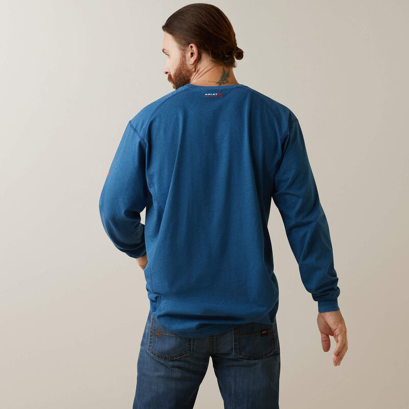 Ariat - FR Air Crew T-Shirt, Key Largo Heather - Becker Safety and Supply