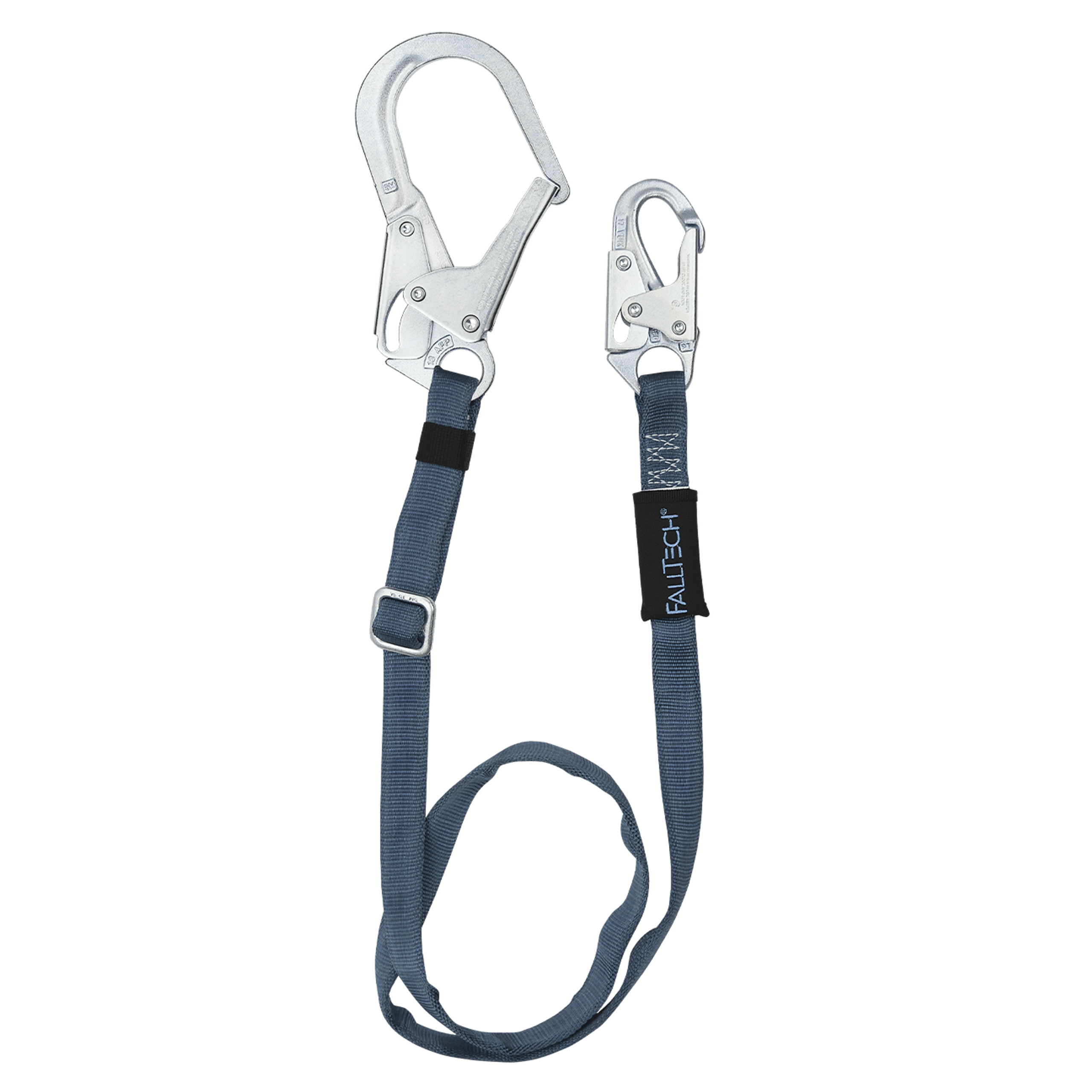 FALLTECH - Adjustable Lanyard Web, 4' to 6' with Rebar Hook - Becker Safety and Supply