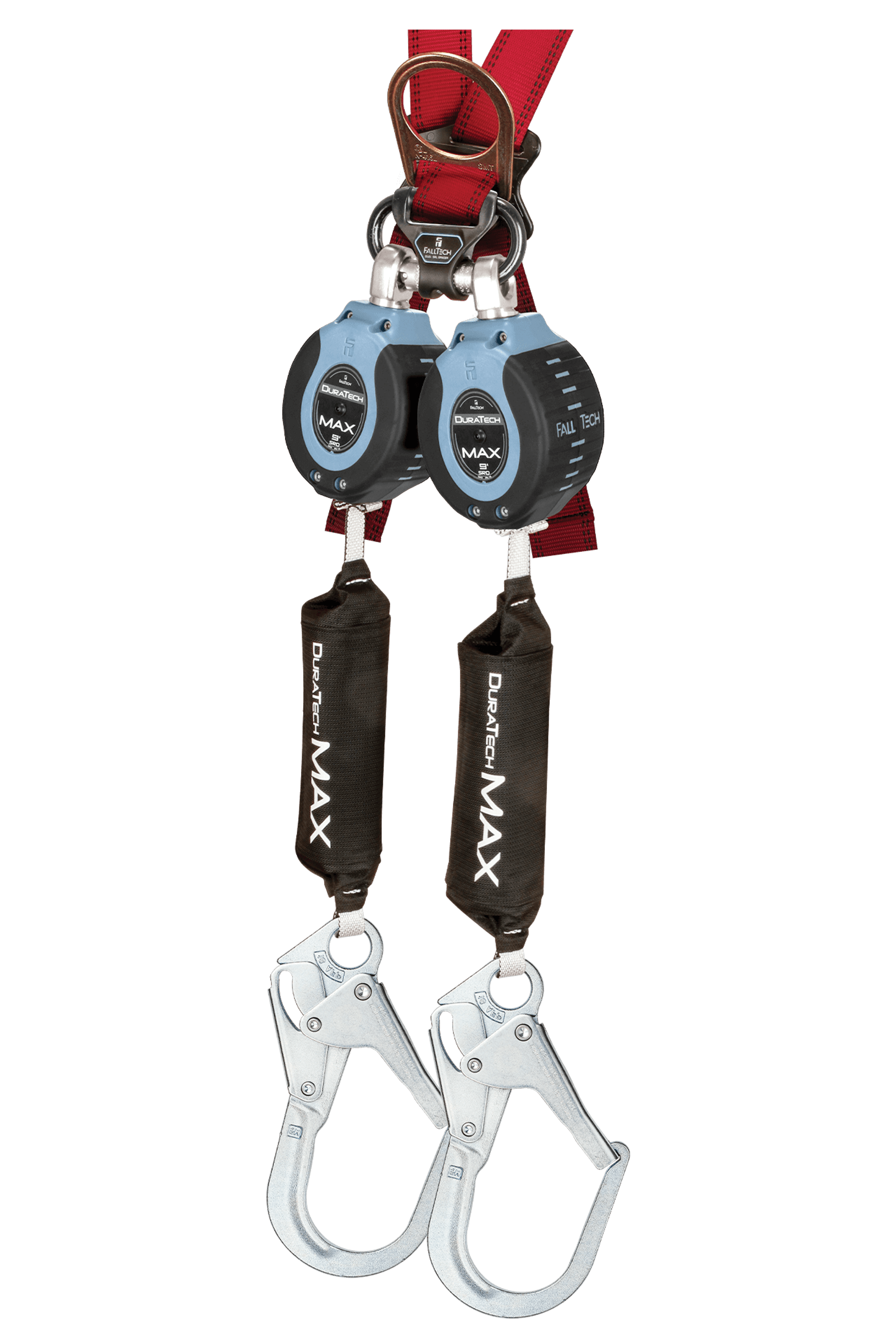 FALLTECH - 9' DuraTech MAX Personal SRL with Steel Rebar Hooks - Becker Safety and Supply