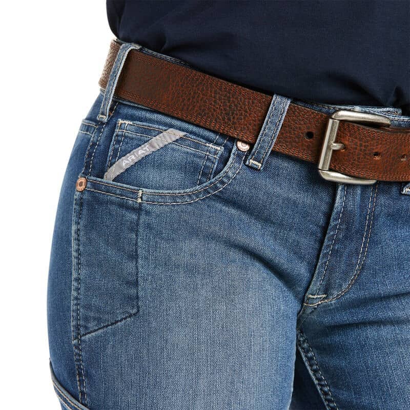 ARIAT - Women's, Rebar DuraStretch Raven Boot Cut Jean - Becker Safety and Supply