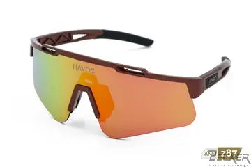 HAVOC- DIABLO ANSI Z87.1+, INCLUDES Clear lens (ANSI z87.1+)- Blank prescription insert - Hard case,RED  Becker Safety and Supply