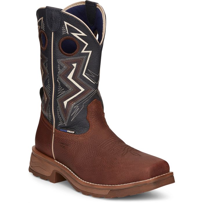 TONY LAMA - FORCE 11" WIDE SQUARE COMPOSITE TOE WATERPROOF WORK BOOT - Becker Safety and Supply