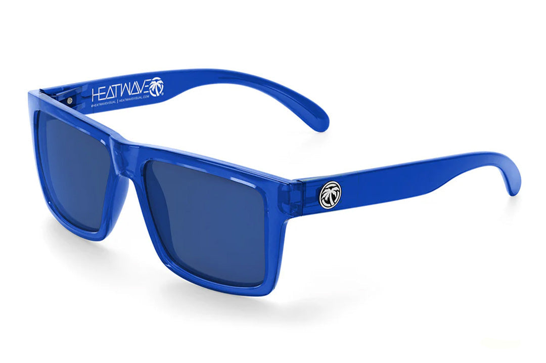 Heatwave - Vise Z87 Sunglasses, Neon Blue Frame - Becker Safety and Supply